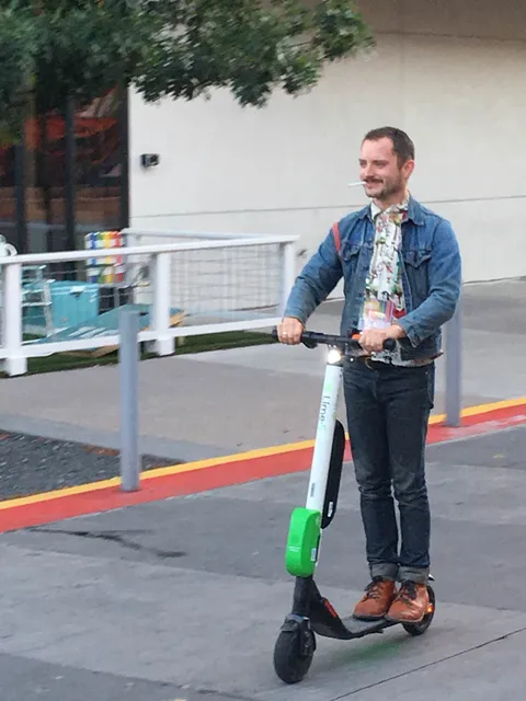 PsBattle: Elijah Wood on an electric scooter
