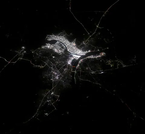 I photographed the largest human gathering in the world from space