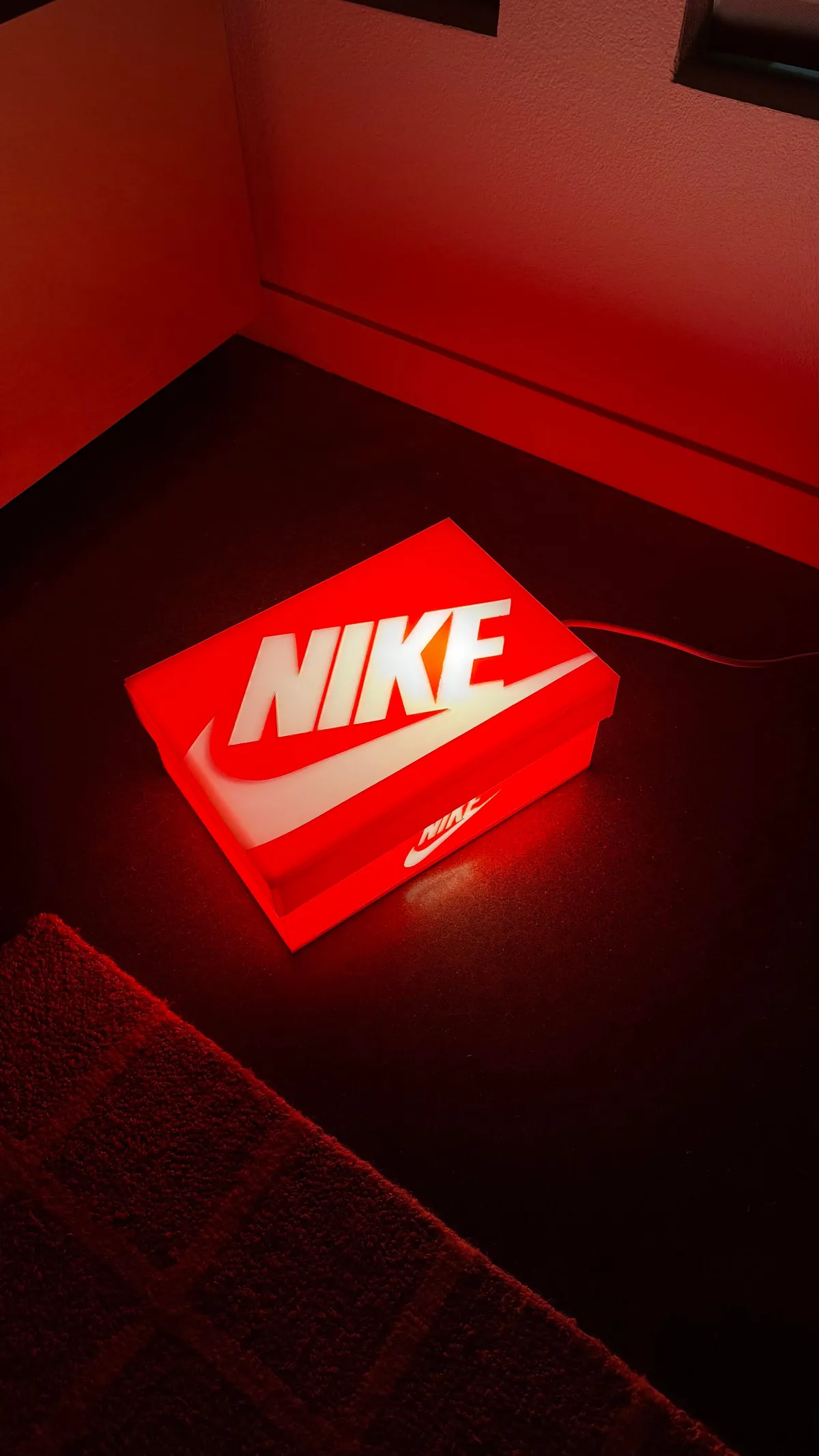 I Made a Sneaker Box Lamp