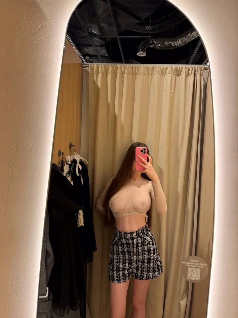 Dressed and full naked in socks