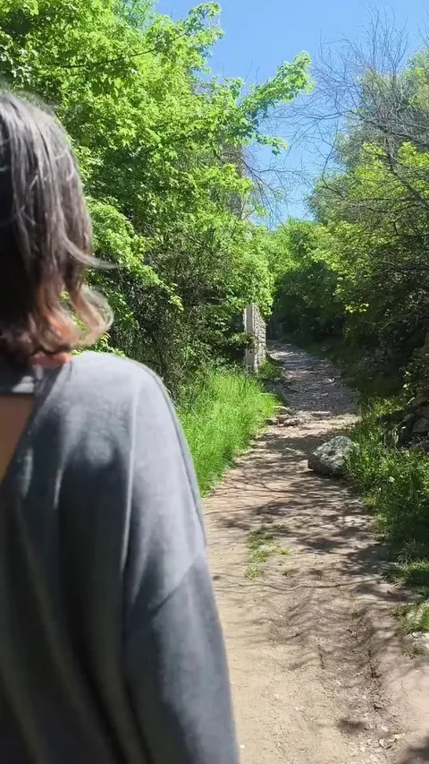 Not wearing anything under my dress while touring the ruins of an ancient town