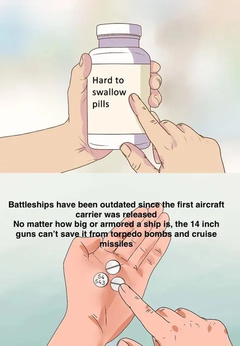 It’s hard to swallow because the pill is a 14 inch artillery shell