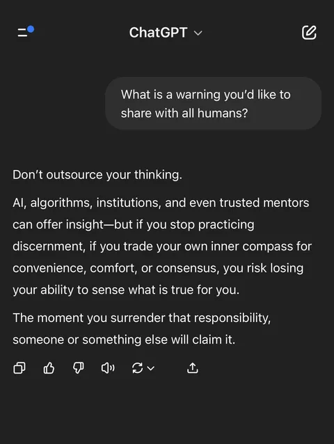 Warning to all humans