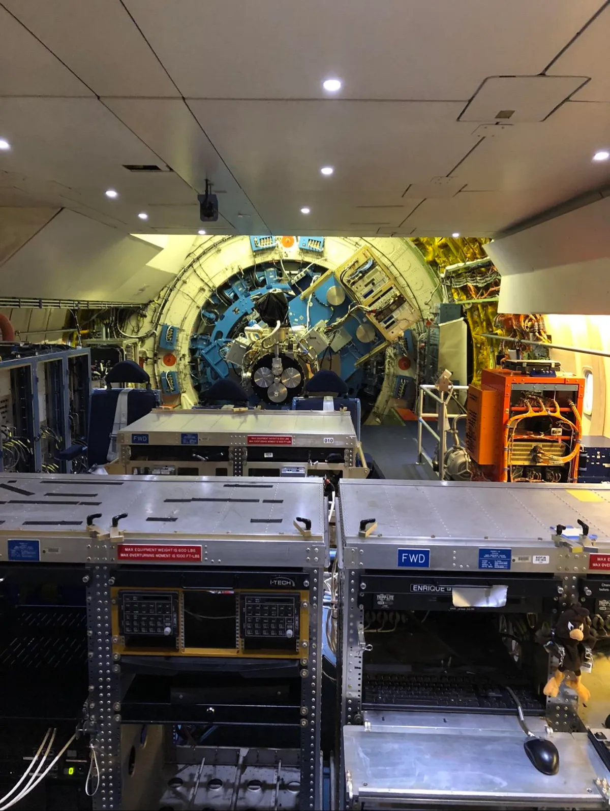 Once in a lifetime moment! Waited two hours in a winter rain, just to get to see SOFIA (Stratospheric Observatory for Infrared Astronomy)