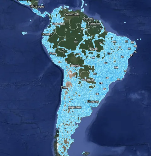 Google Street View coverage worldwide