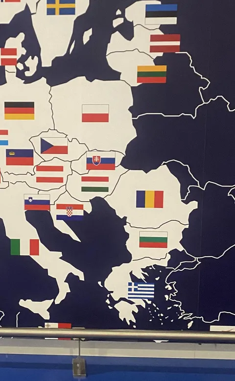 Map of Europe I’ve found at the Athens’ airport