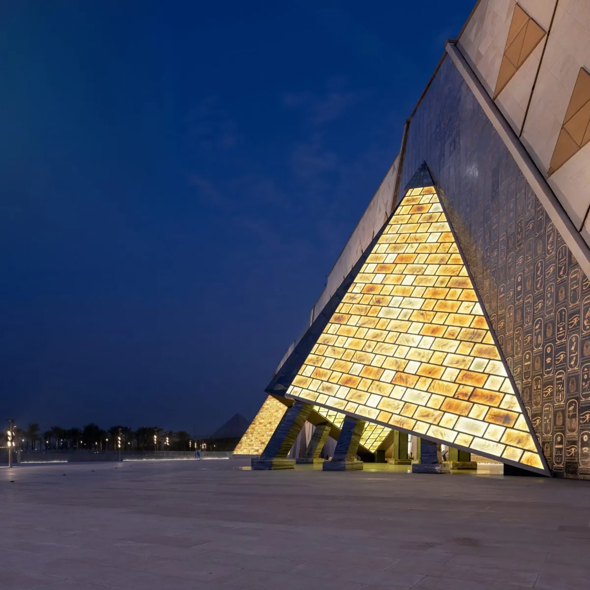 Grand Egyptian Museum by Heneghan Peng Architects in Giza, Egypt. The largest museum in the world for a single civilization