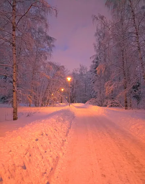 ITAP of a winter evening in Espoo, Finland
