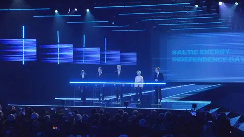 Baltic electricity synchronization ceremony