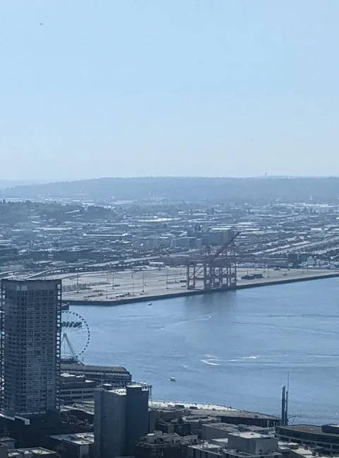 OC: Port of Seattle on May 15, 2021 from the Space Needle