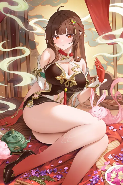 Lingsha's thighs