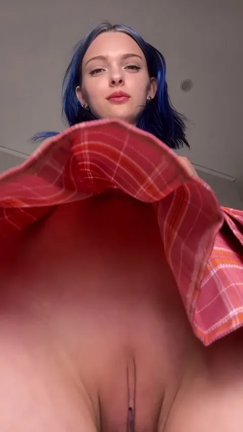 Petite girls never wear panties under their skirts