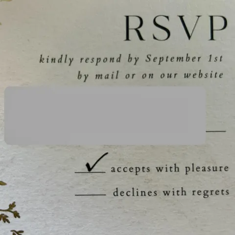 This checkmark I made