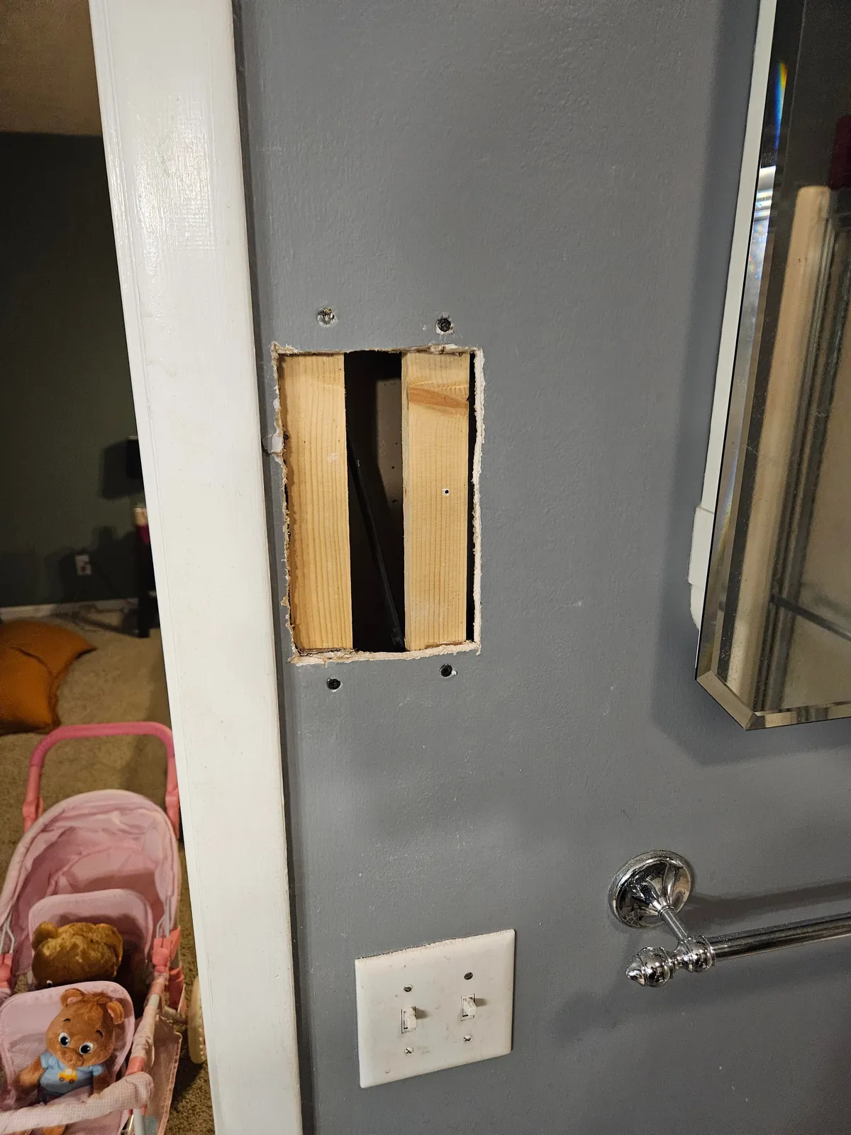 First ever sheetrock work attempt. How did I do? My other half thinks I'm insane and it was way overkill.