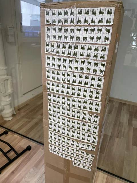 Today I received a package with 259 stamps on it