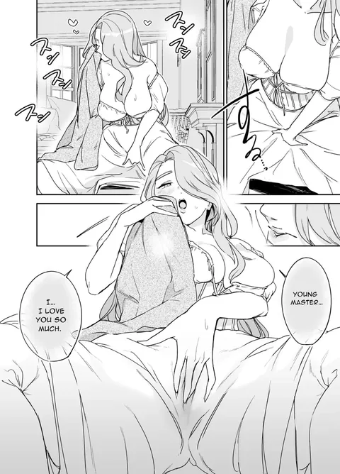 Maid offers to help her young Master!