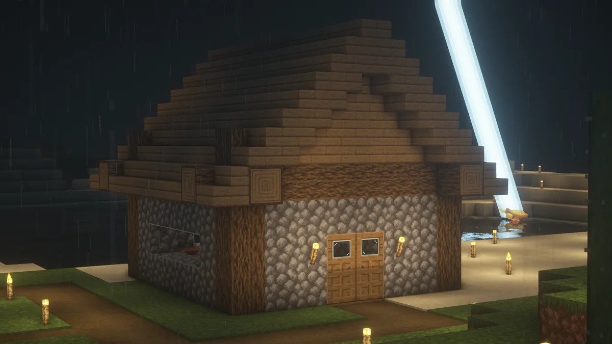 I was taking a screenshot of my house and caught a turtle mid lightning struck.