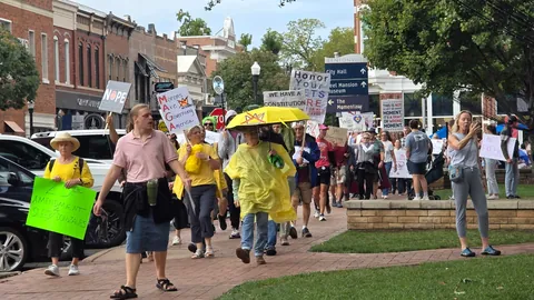 No Kings Event in Bentonville, Arkansas