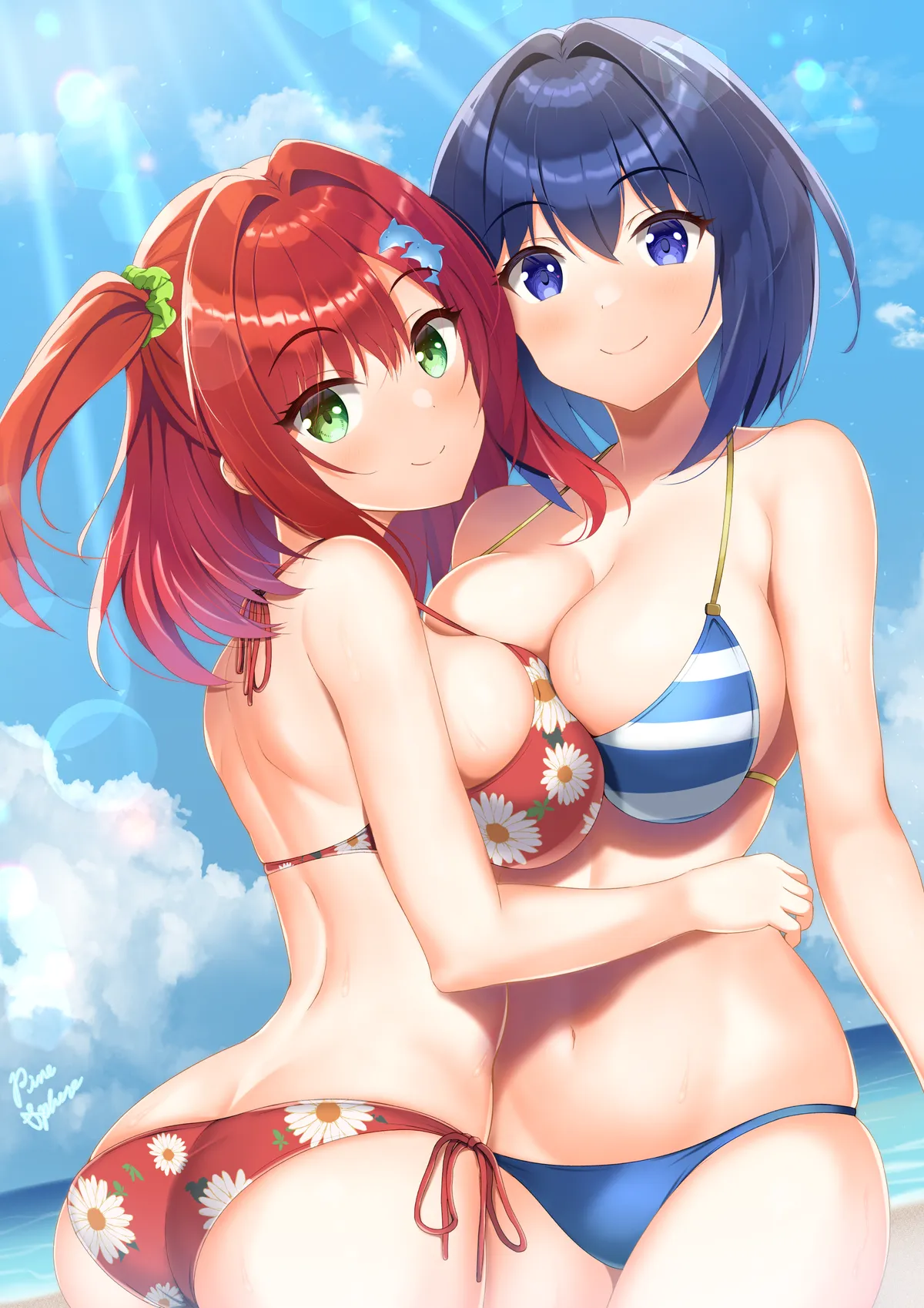 Irika Sakimiya And Michiru Tojo Swimsuit Cuties