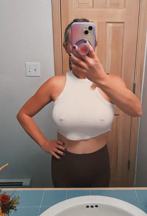 The perfect white tank to show off my pokies