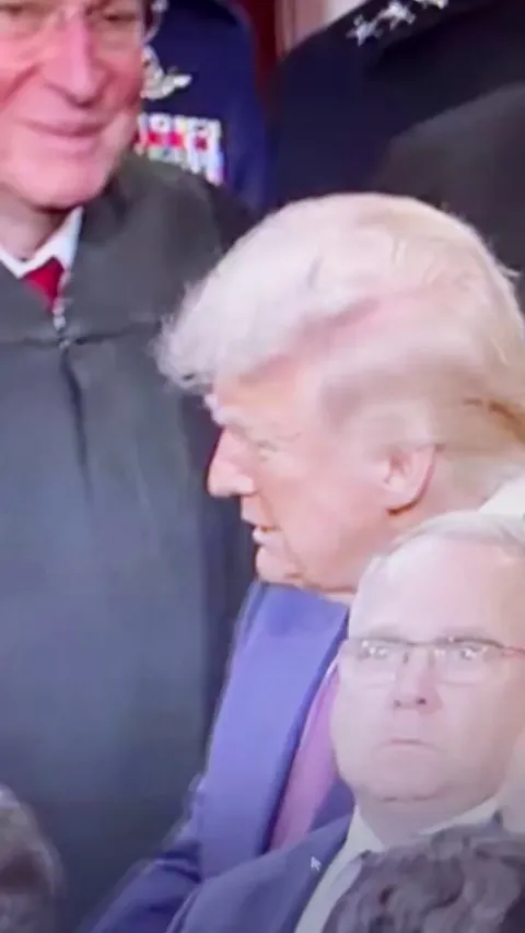 Supreme Court Justice Amy Coney Barrett sees Trump and dies inside