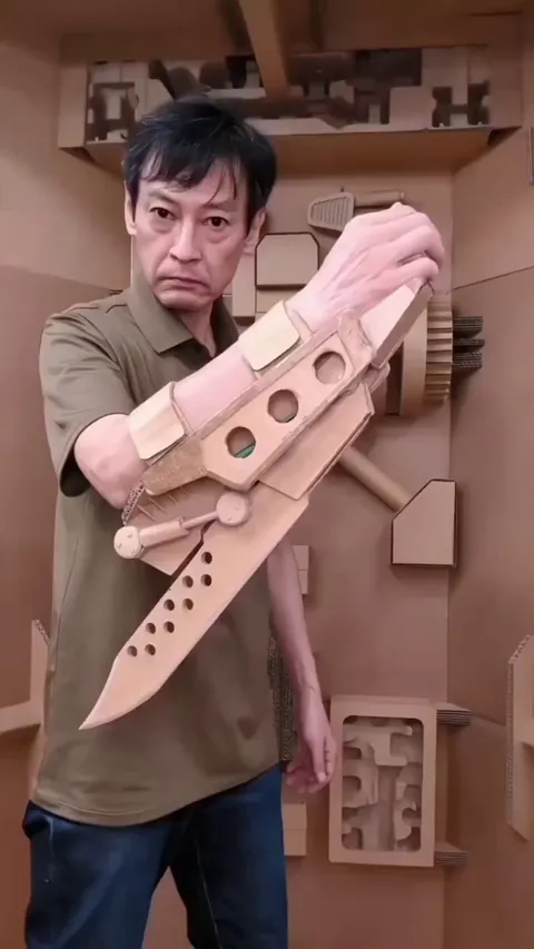 Aidako Shisho is a Japanese artist who creates sculptures out of cardboard
