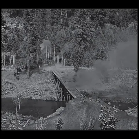 A real train was crashed off a burning bridge in The General, filmed in one take. It cost $42,000 in 1926, which would be $700k+ today. The most expensive shot of the silent-film era