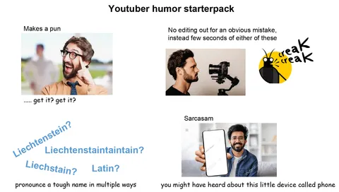 Youtuber humour starterpack