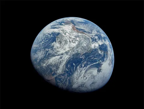 First Earth's Image From Deep Space