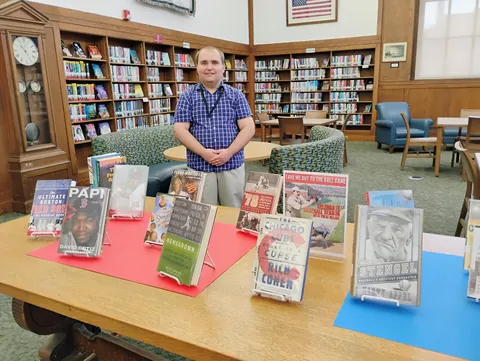 I'm an intern at my local library and I'm proud of my job