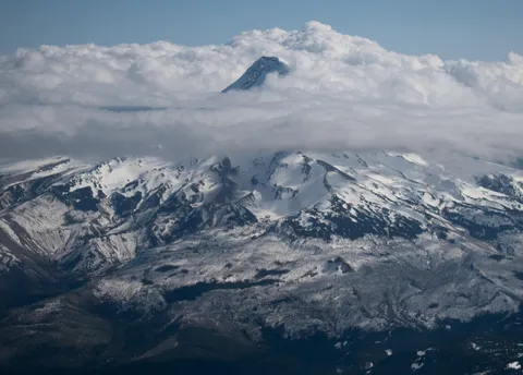 Aerial Mount Hood, OR [5587x4000][OC]