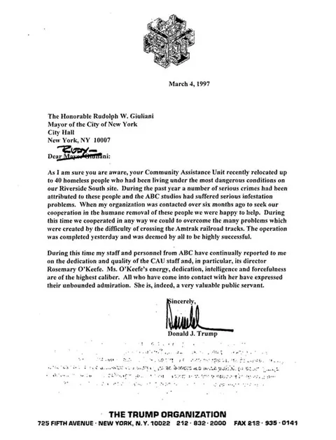 Trump: “It's not my signature.”