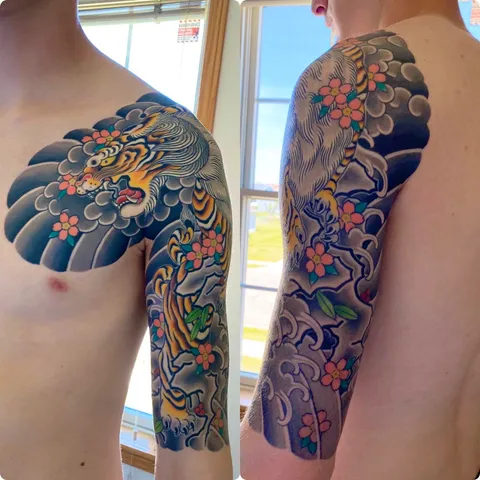 Done by Kotaka @ New Luck Ink in Tokyo Japan. It’s about a year old now but it’s holding up beautifully.