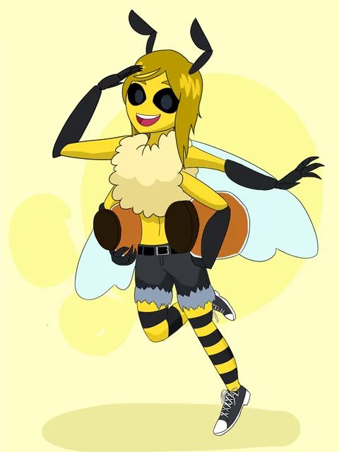 Thought y'all would like my bee girl oc, Abagail