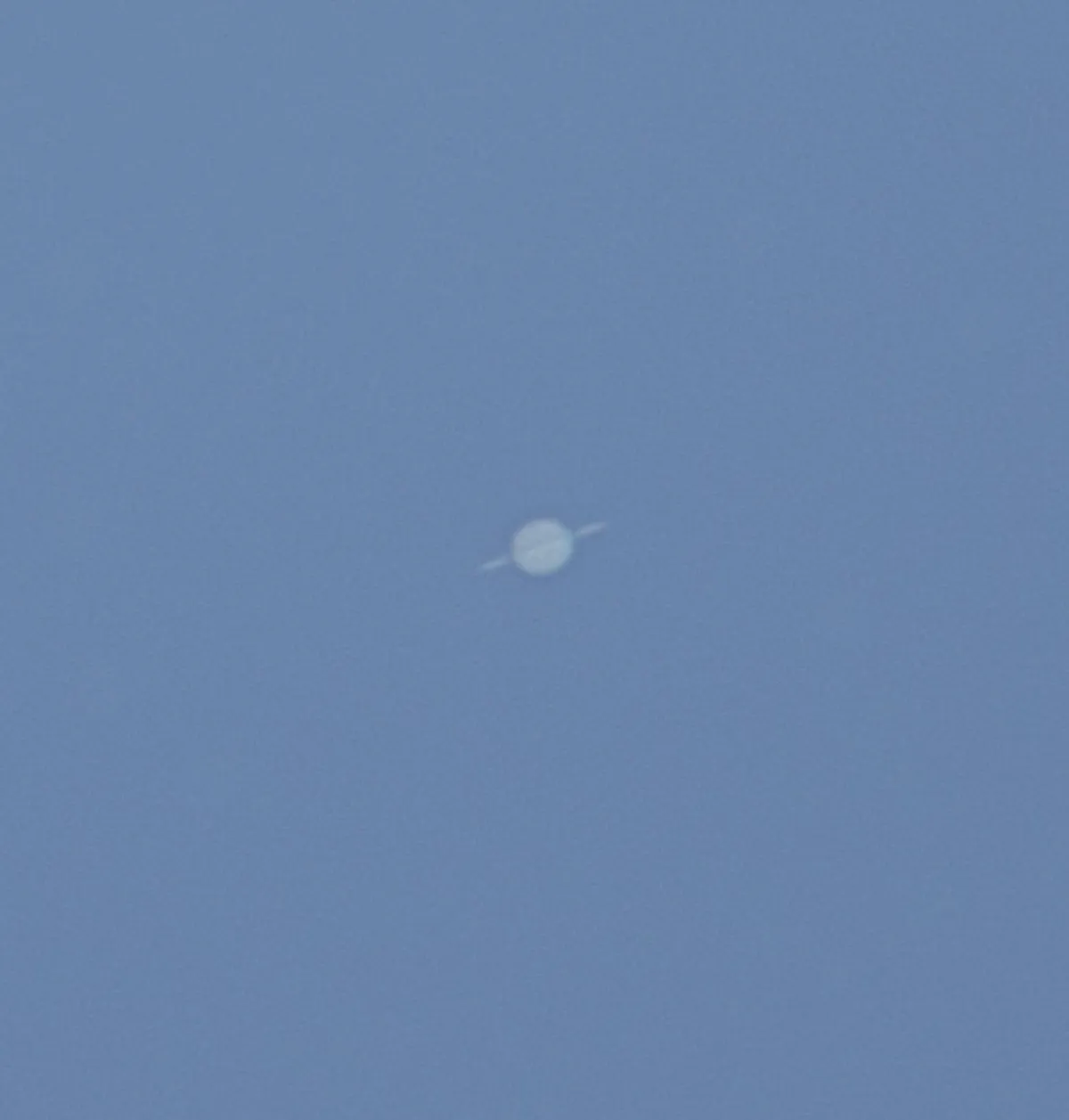 Saturn Just This Morning, Well After Sunrise