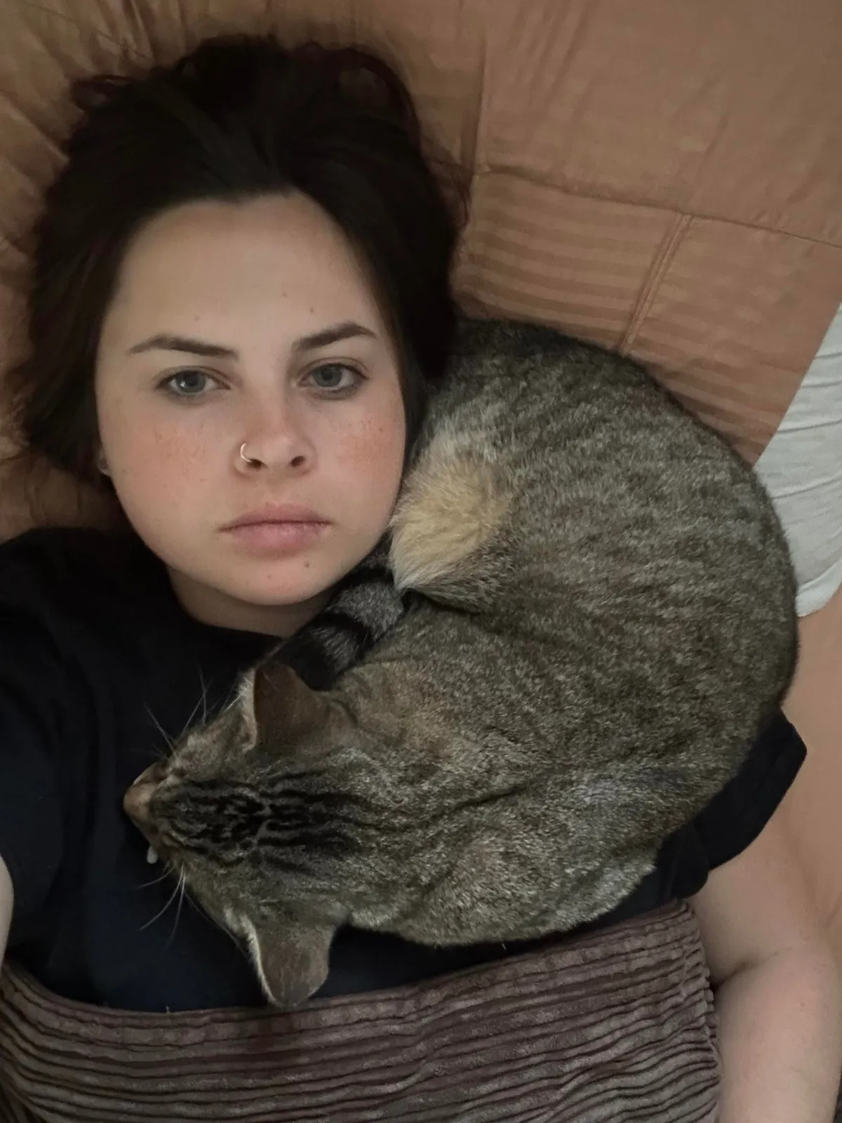 I wake up to him sleeping like this every morning