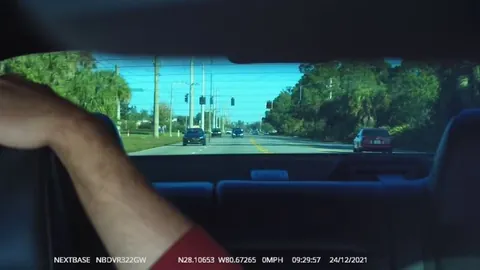 He told the police i slammed on my brakes