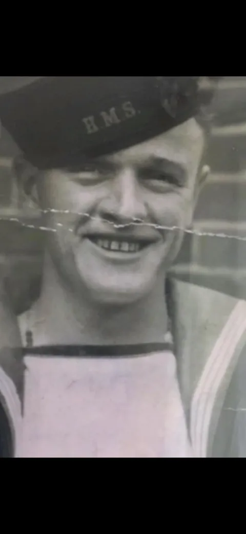 My Grandfather in 1943  - Gunner on a warship that was torpedoed by the Nazis, fortunately he survived and lived to be 98YO. 