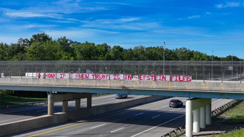 [OC] Trumpstein Message, Mentor, Ohio, right before Mentor Rocks summer concert 7/22/25