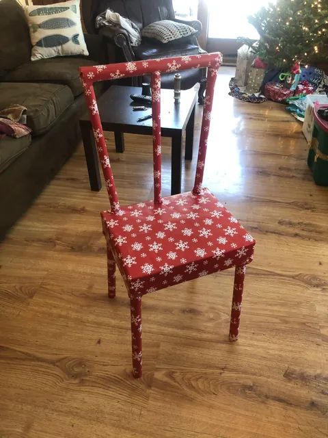 This is how I wrapped my Dad’s present. It’s a coat