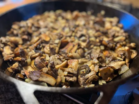 [homemade] baked mushroom Marsala tortiglioni