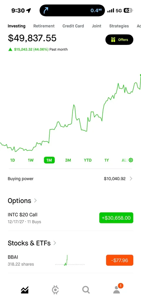 INTEL BROKE $50 I BROKE 50k