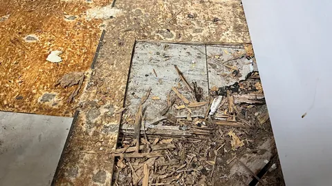 Finally got around to repairing the soft floor in my guest bathroom