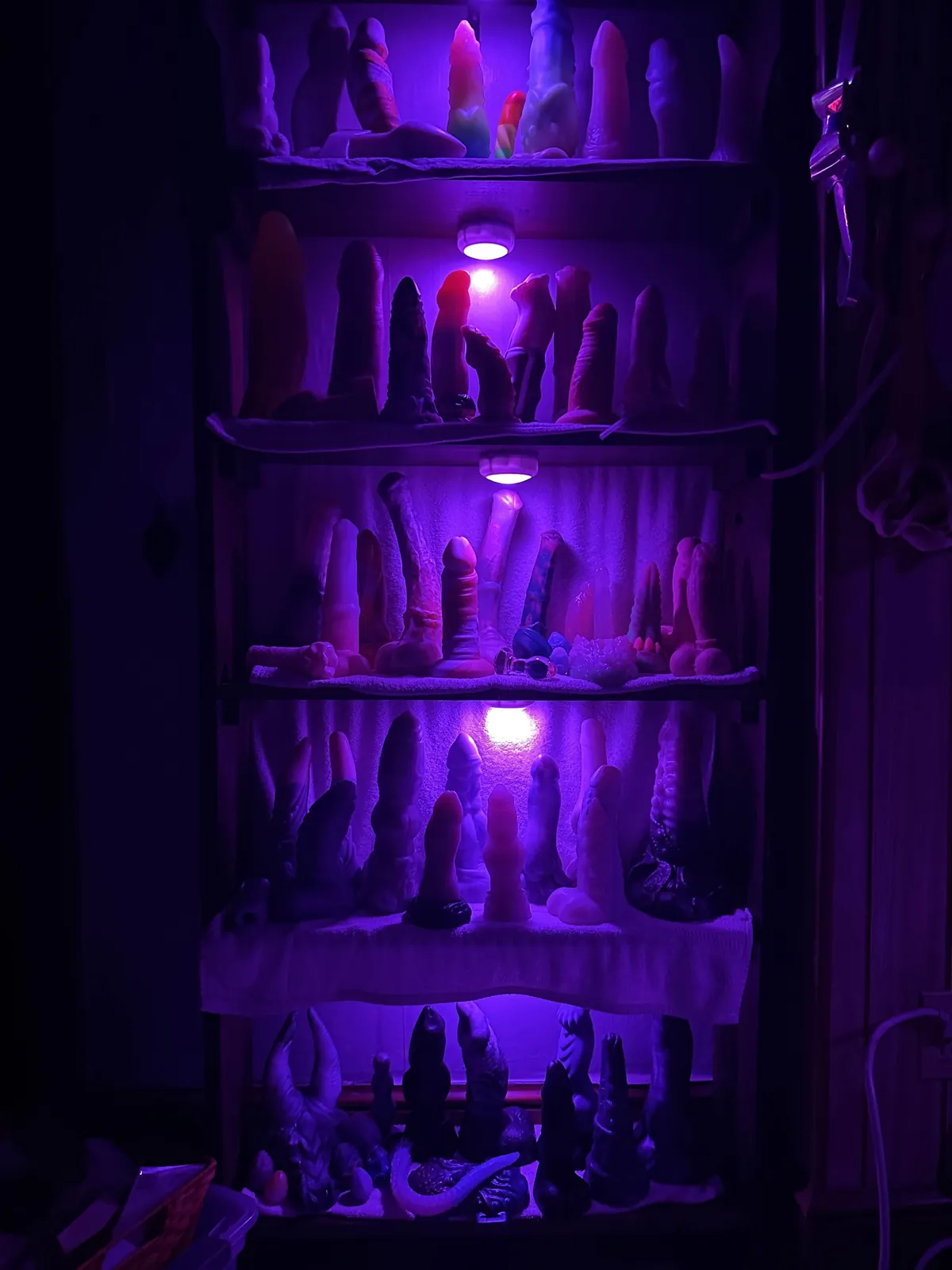 Shelf lighting to set the mood~