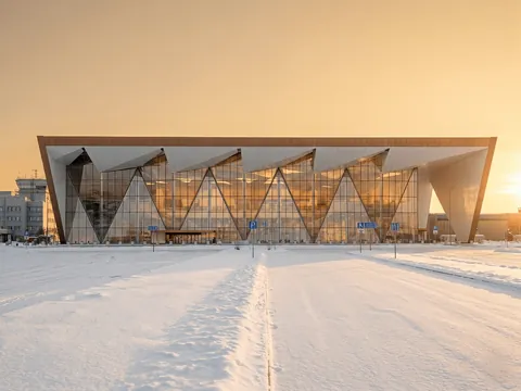 Ignatyevo Airport by ASADOV Architectural Studio in the Siberian city of Blagoveshchensk, Russia