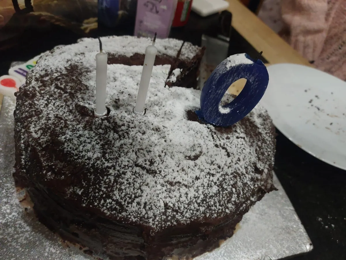 My parents couldn't be bothered to buy a "2" candle, so apparently my brother just turned 110