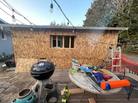 A few years ago my rotting fence fell over so I decided to build it back better.