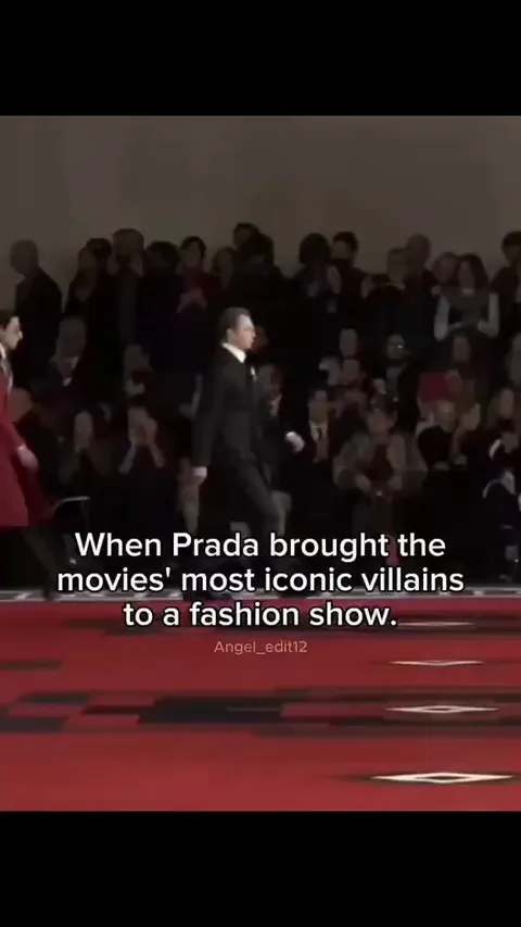 Most Iconic movie villains on a Prada's  fashion show