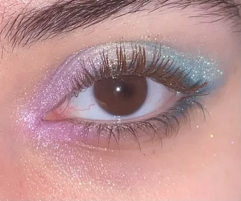 Mermaid inspired eyeshadow look