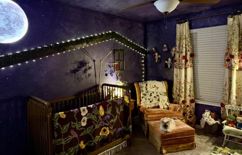 My daughter’s enchanted forest-themed nursery